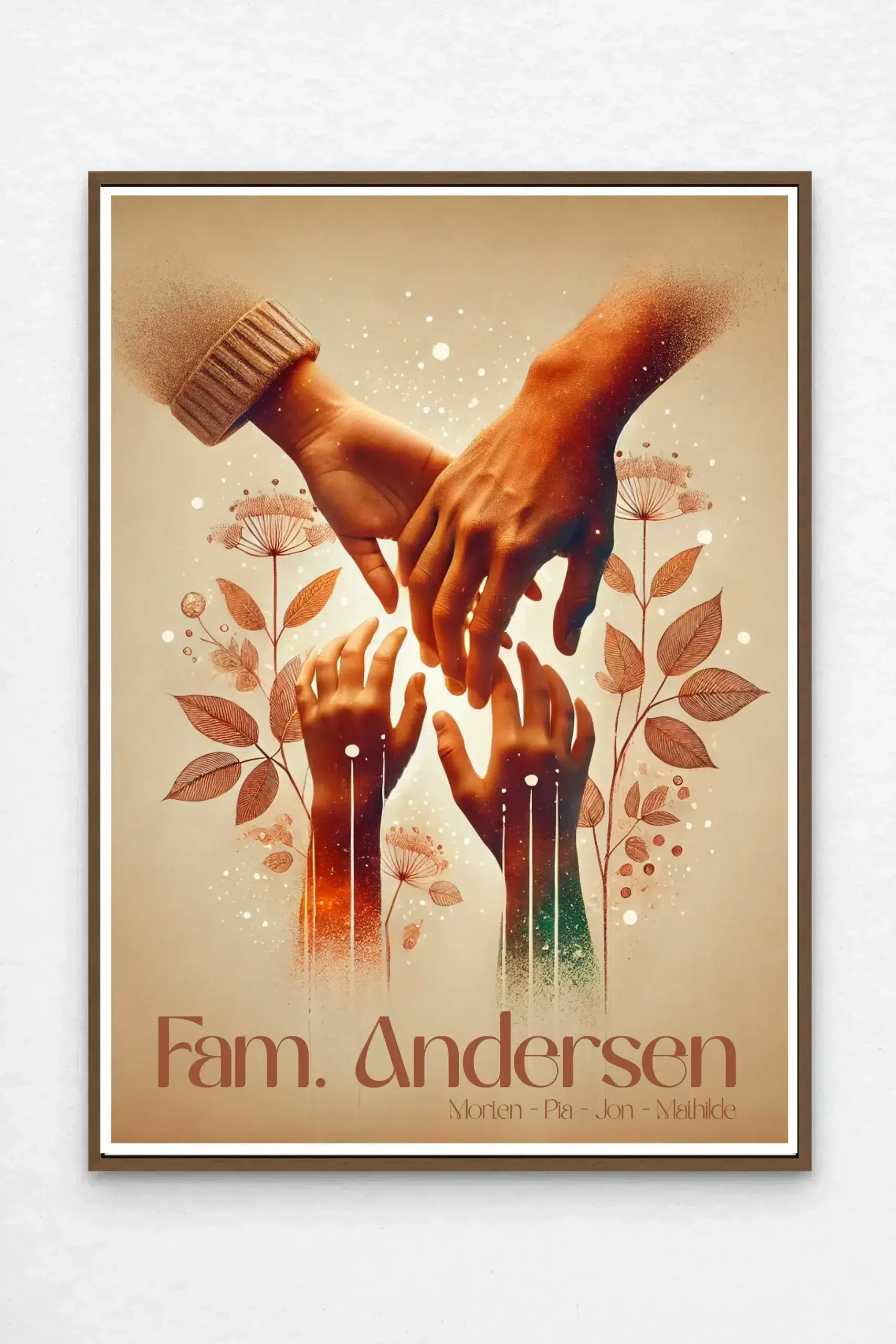 Sammen som familie | Personlig plakat