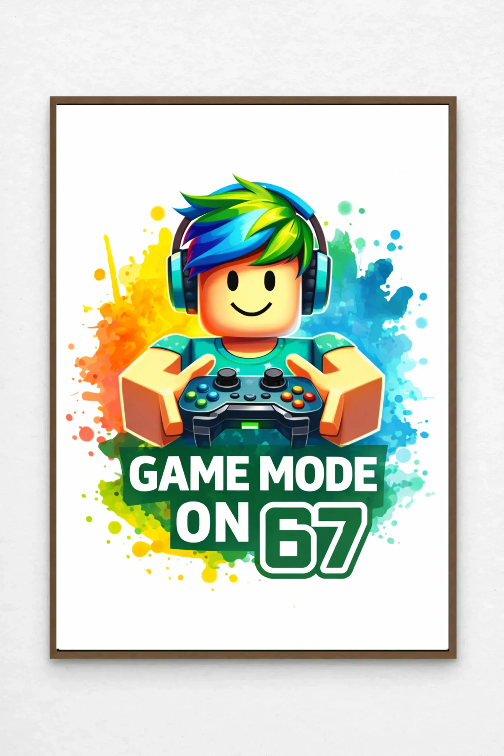 Personlig-gamerplakat-game-mode-on