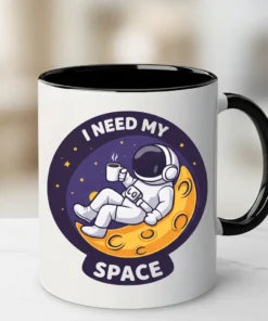 Humoristisk krus – I Need My Space | Astronaut krus